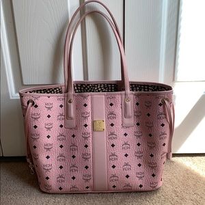 mcm liz tote pink